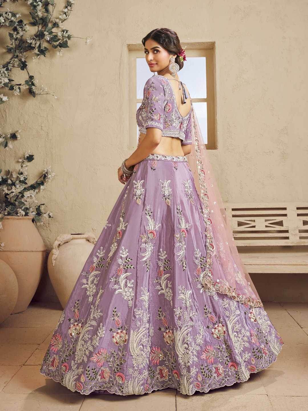Satin Silk Lehenga - MYLUXURY LANE ENTERPRISE